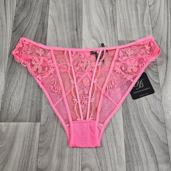 Honey Birdette Sabrina Pink Brief Panties Size L ~ NWT